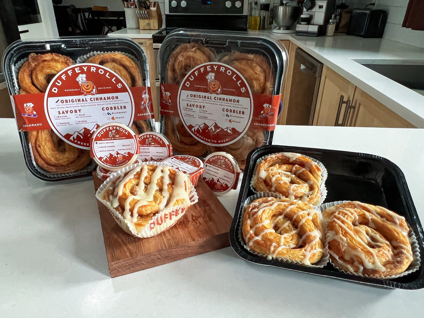 One Dozen Zesty Orange Cinnamon Rolls