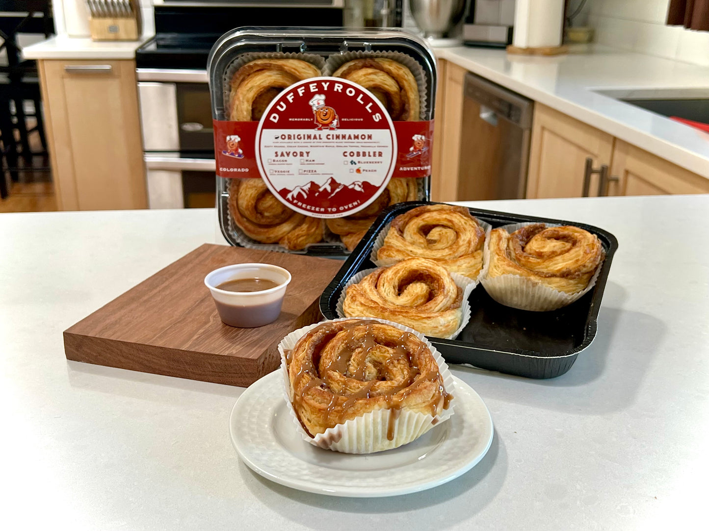One Dozen Assorted Cinnamon Rolls