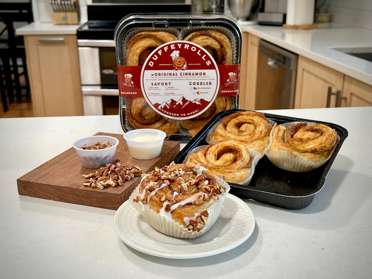 One Dozen Assorted Cinnamon Rolls